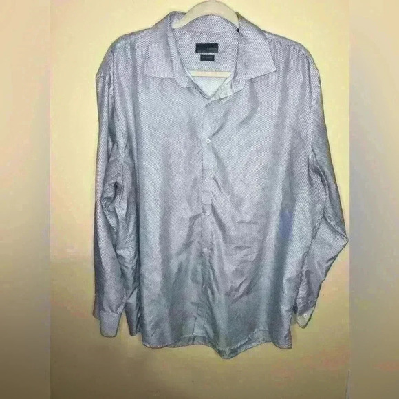 Black Label  By Ruffini  Slim Fit Men Size 50x31 XL Long Sleeve Button Up Shirt - Picture 2 of 4